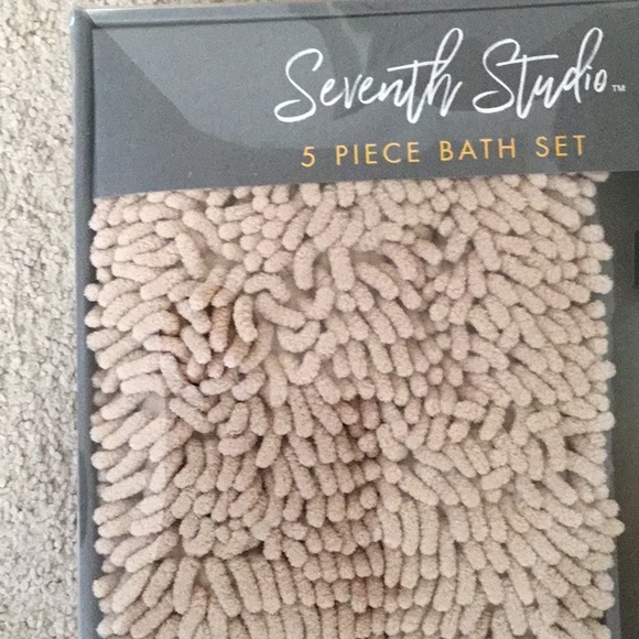 Seventh Studio Ribbed 5-Piece Bath Set - Picture 8 of 10